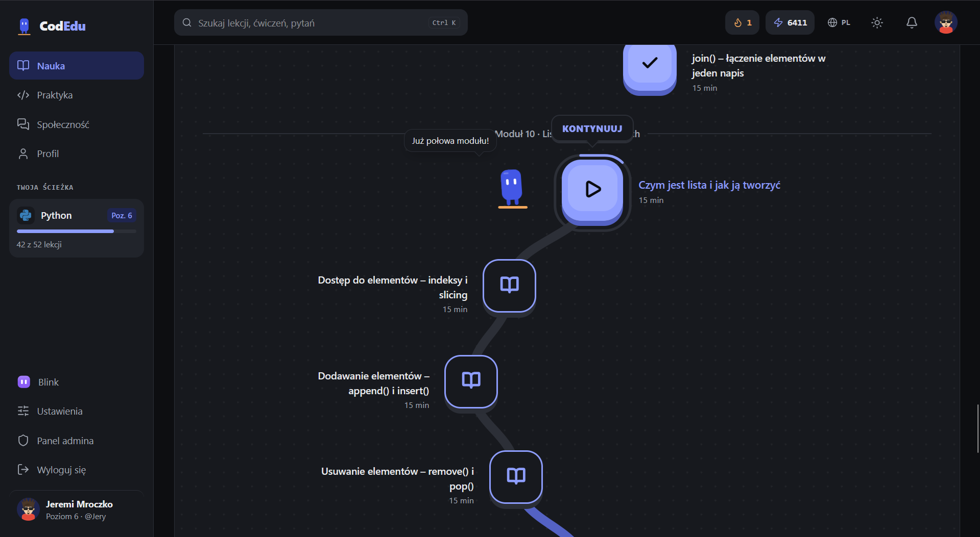 CodEdu learning roadmap